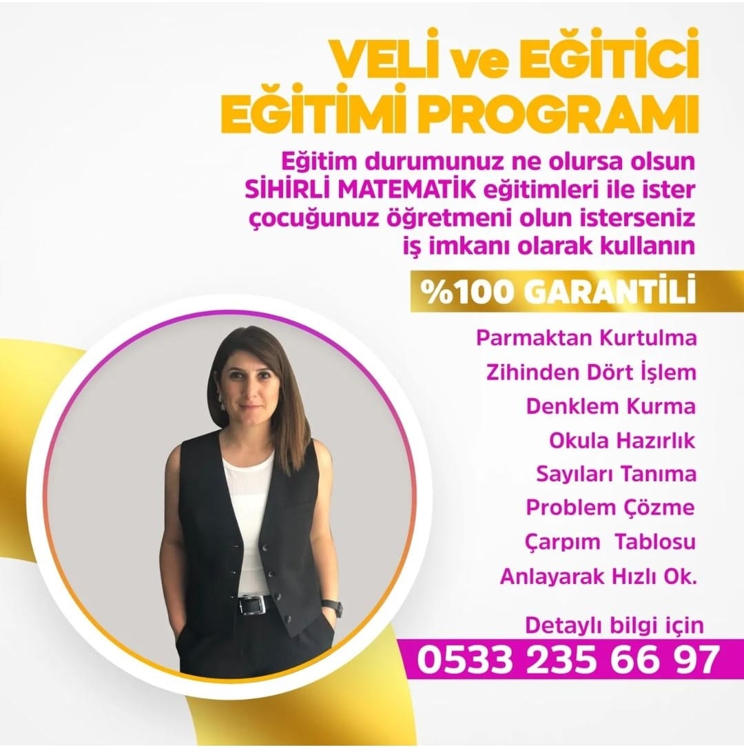 SİHİRLİ MATEMATİK EĞİTİCİ EĞİTİMİ